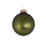 Glazen matte kerstballen bos groen effen 7 cm