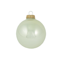 Glazen glanzende kerstballen parel kleurig  effen 7 cm