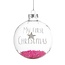 glazen kerstbal baby's eerste kerstmis meisje