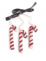 Én Gry & Sif Kerstboomhangers Zuurstokken rood en wit - set van 3