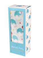 Rex London Inbaker doek - Hydrofiele doek met Blauwe Olifanten