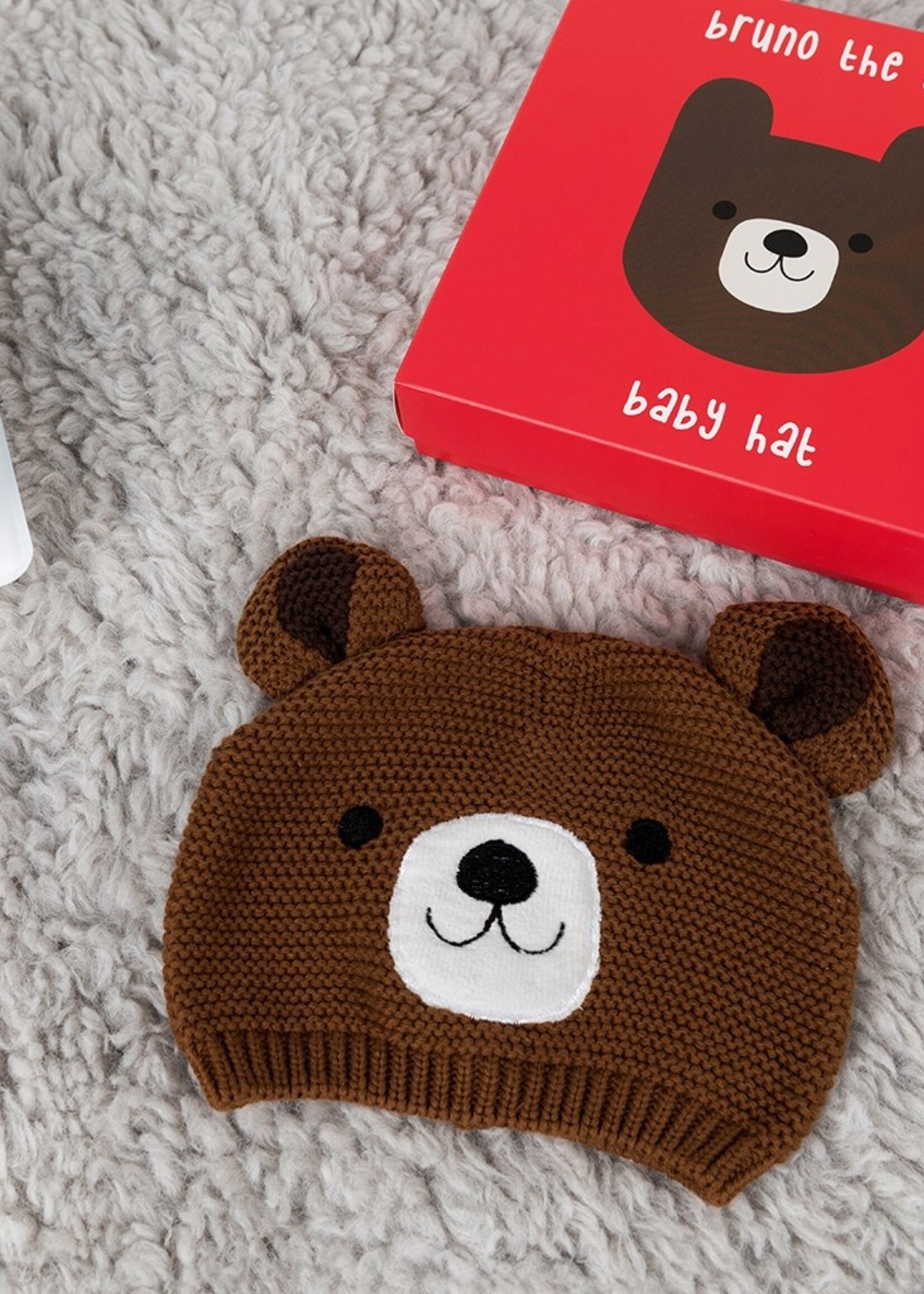 Rex London Bruno de Beer bruin baby mutsje