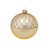 Krebs Glas Lauscha Gouden Kerstbal met Chique Goud Design