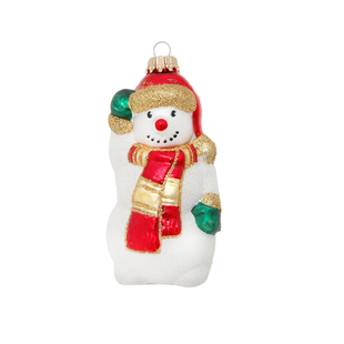 Zwaaiende Sneeuwpop Kerstboomhanger