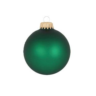 Kerstballen Groen Mat