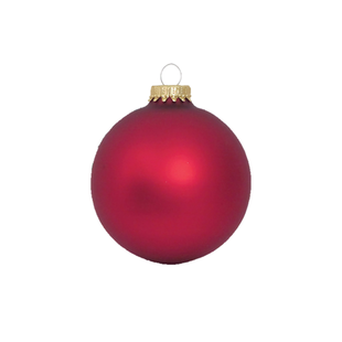 Kerstballen Rood Mat