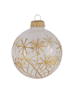 Krebs Glas Lauscha Doorzichtige Kerstballen Transparant met Gouden Sterren