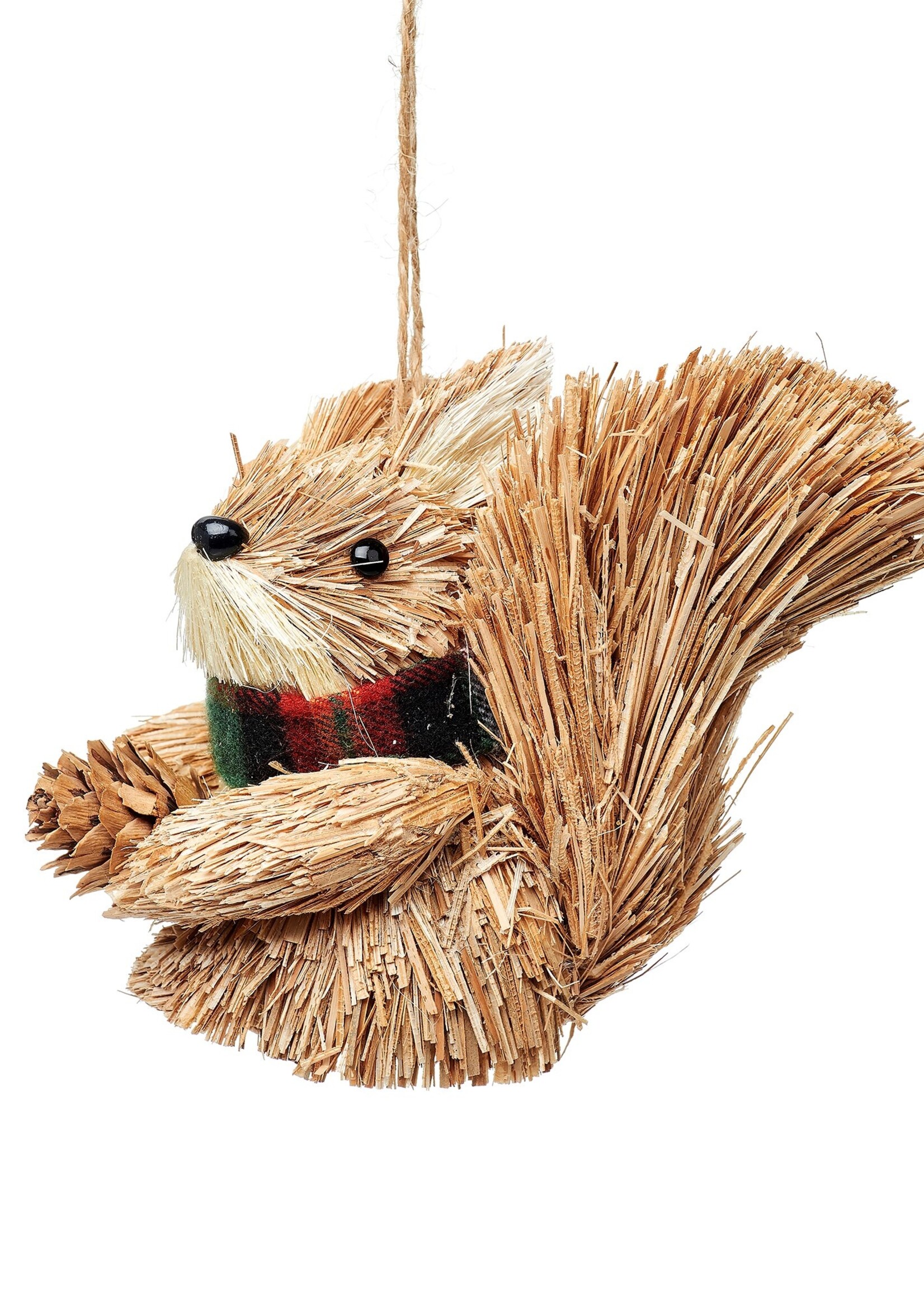 Sass & Belle Eekhoorn kerstboomdecoratie van geborsteld materiaal