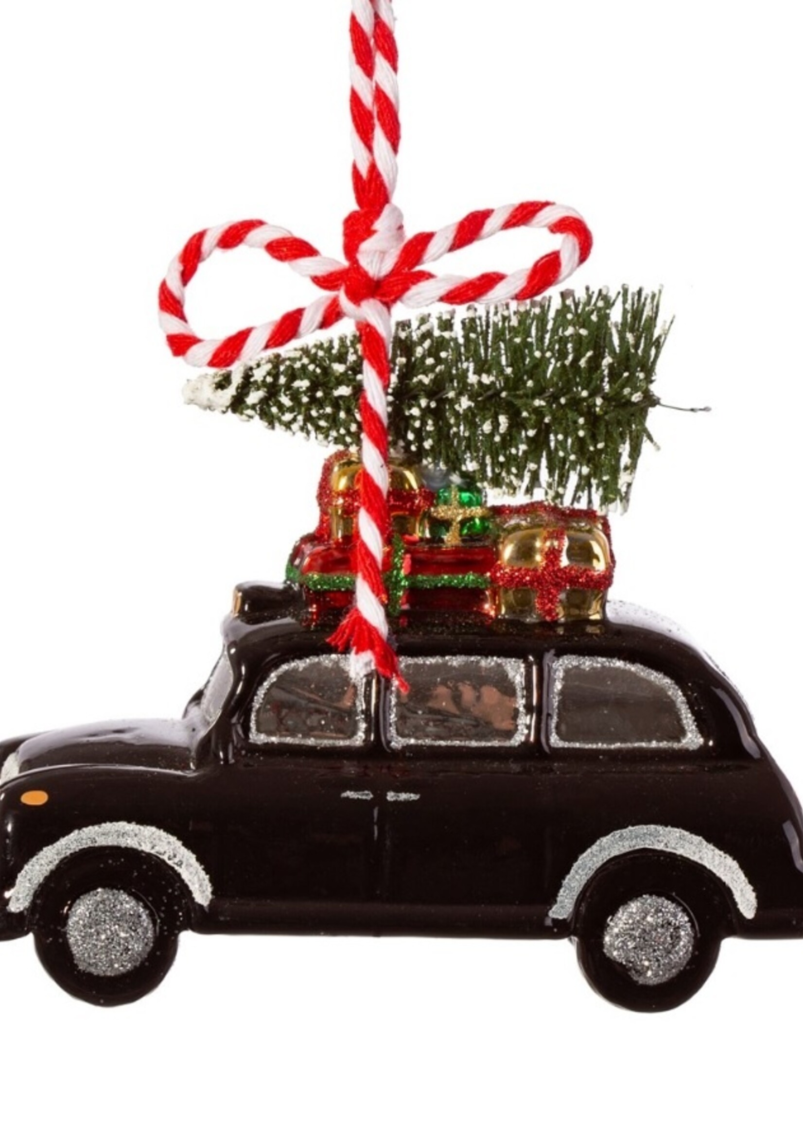 Sass & Belle Zwarte Taxi - Black Cab uit Londen kerstboom decoratie