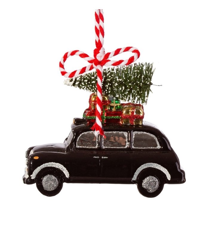 Sass & Belle Zwarte Taxi - Black Cab uit Londen kerstboom decoratie