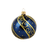 Blauwe Kerstballen met Luxe Gouden Decoratie