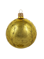 Gouden Kerstballen met Gouden Glitter Strikjes decoratie