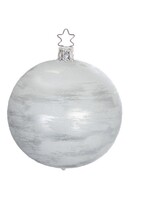 Inge Glas Manufaktur Kerstbal Glinsterend Zilver