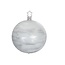 Inge Glas Manufaktur Handgemaakte zilveren glinsterende kerstbal 8 cm