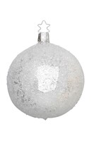 Inge Glas Manufaktur Glinsterend Koele Kerstbal Zilver