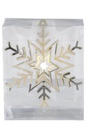 Set van 3 - Gouden Sneeuwvlokken 3D Kersthangers