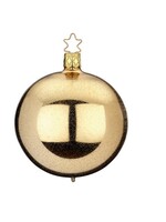 Inge Glas Manufaktur Kerstbal Goud met Chique Glitter Effect