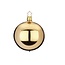 Inge Glas Manufaktur Gouden kerstbal met chique glitter effect 8 cm - handgemaakt in Duitsland
