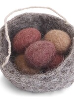 Én Gry & Sif Vogelnestje met Rode Eitjes Paashanger