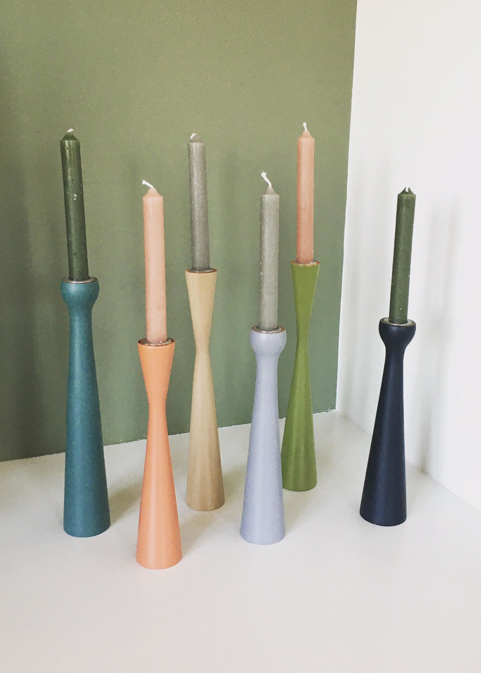 Kinta Kandelaar Zandloper 25 cm mat Siena