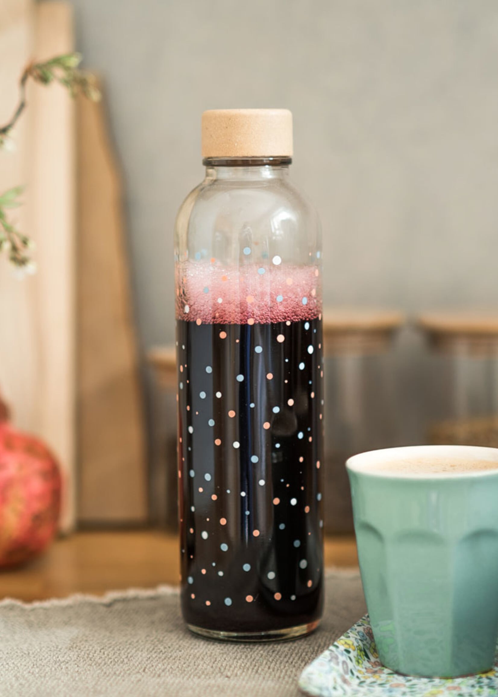 Carry Bottles Glazen Drinkfles Flying Circles 0.7 liter