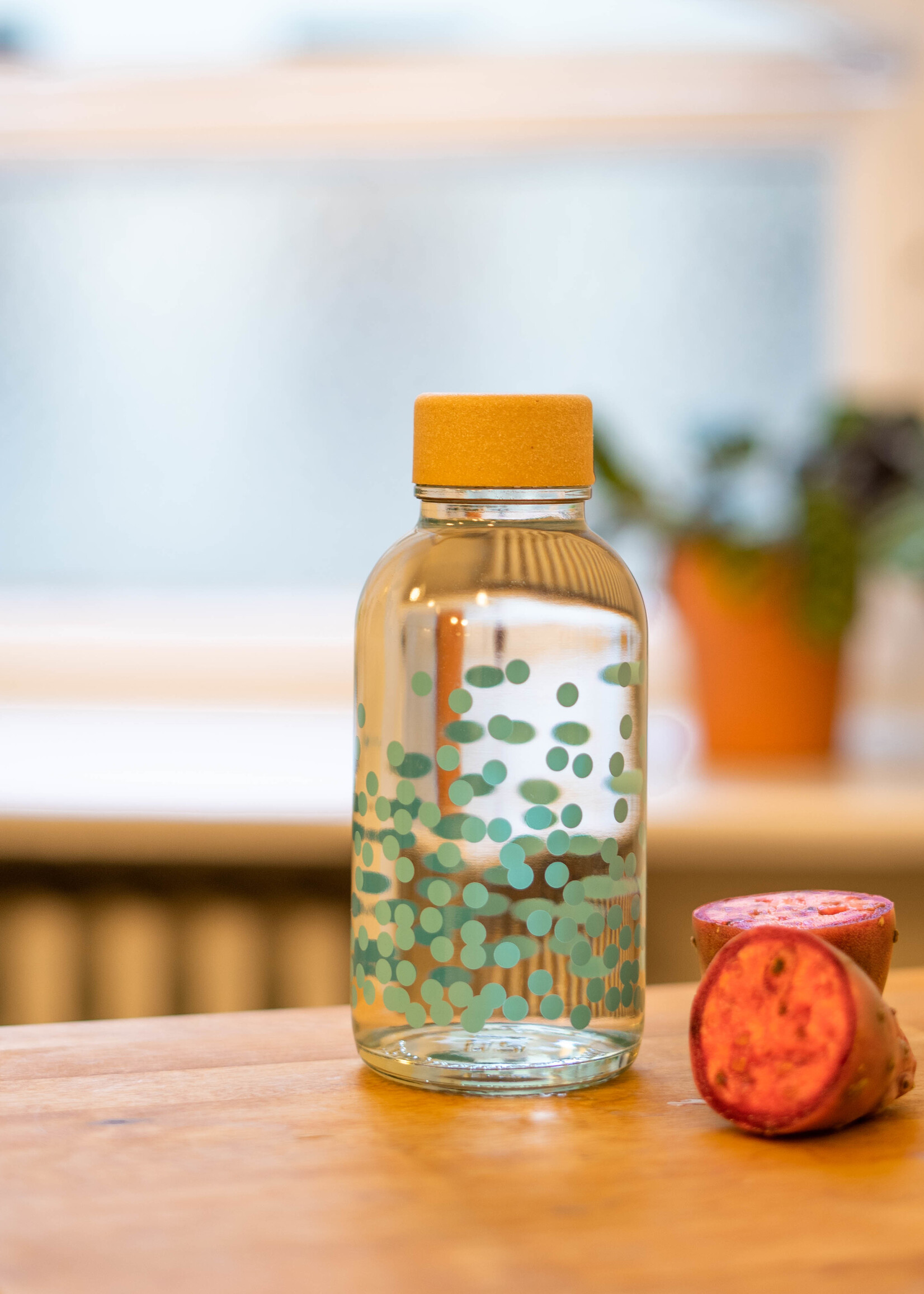 Carry Bottles Glazen Drinkfles Pure Happiness 0.4 liter