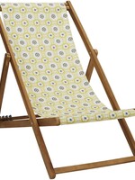 Vent de Bohème  Ligstoel van Acaciahout Lou Jaune