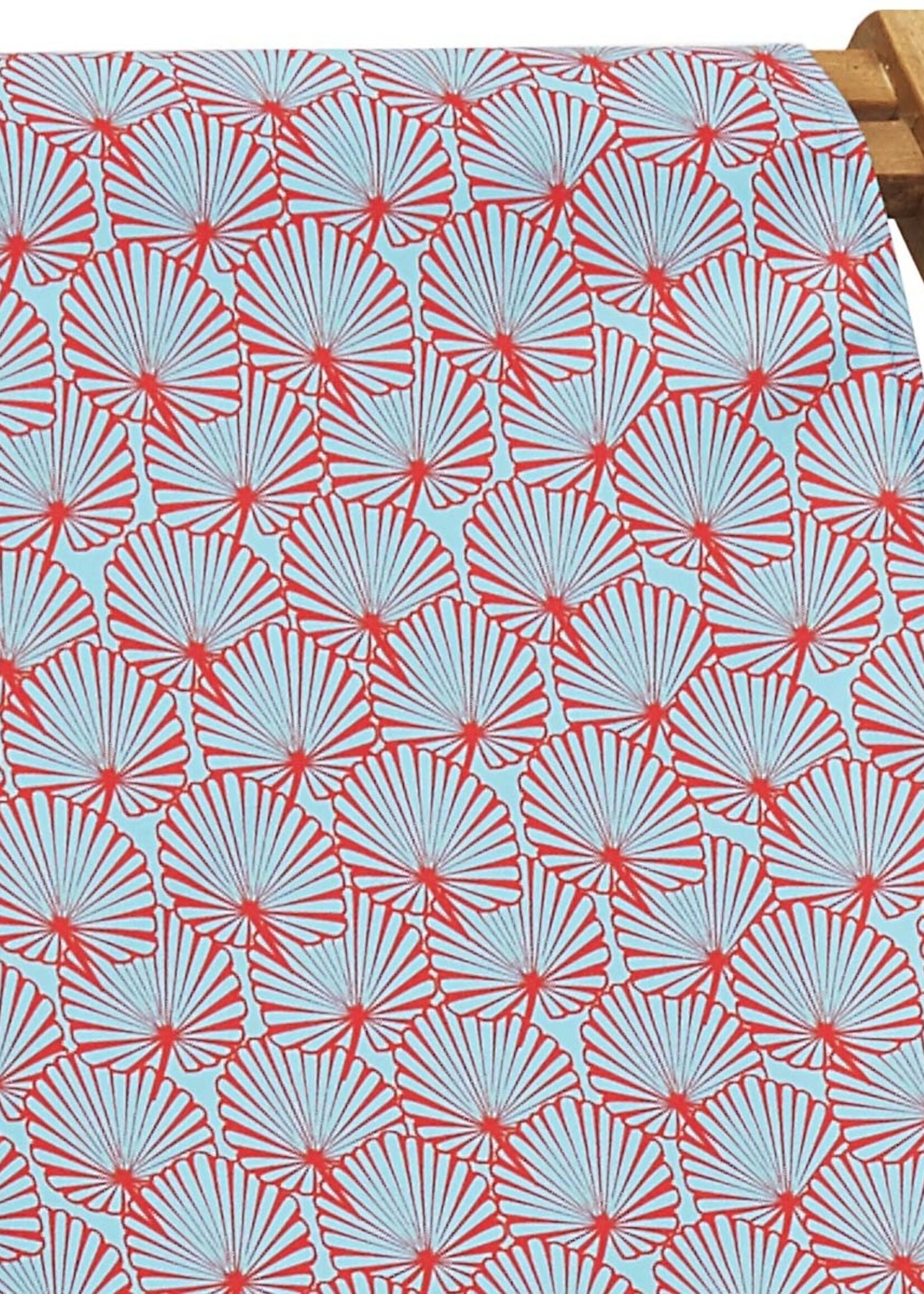 Vent de Bohème  tuinstoel - ligstoel - strandstoel van acaciahout met tropisch turquoise design