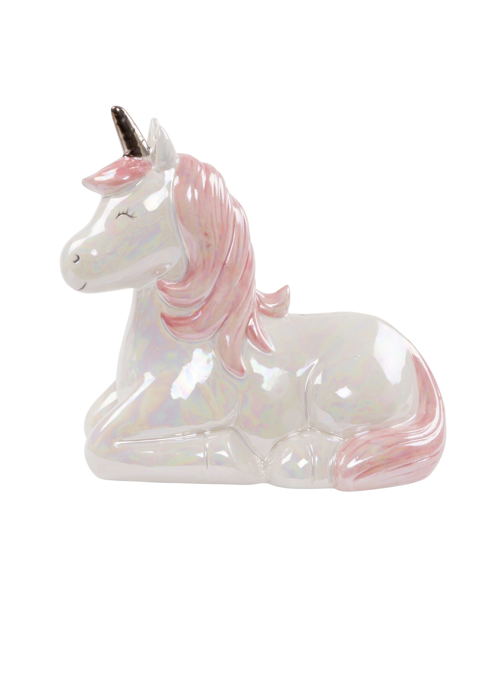 Sass & Belle schattige eenhoorn spaarpot uit de Rainbow Unicorn collectie