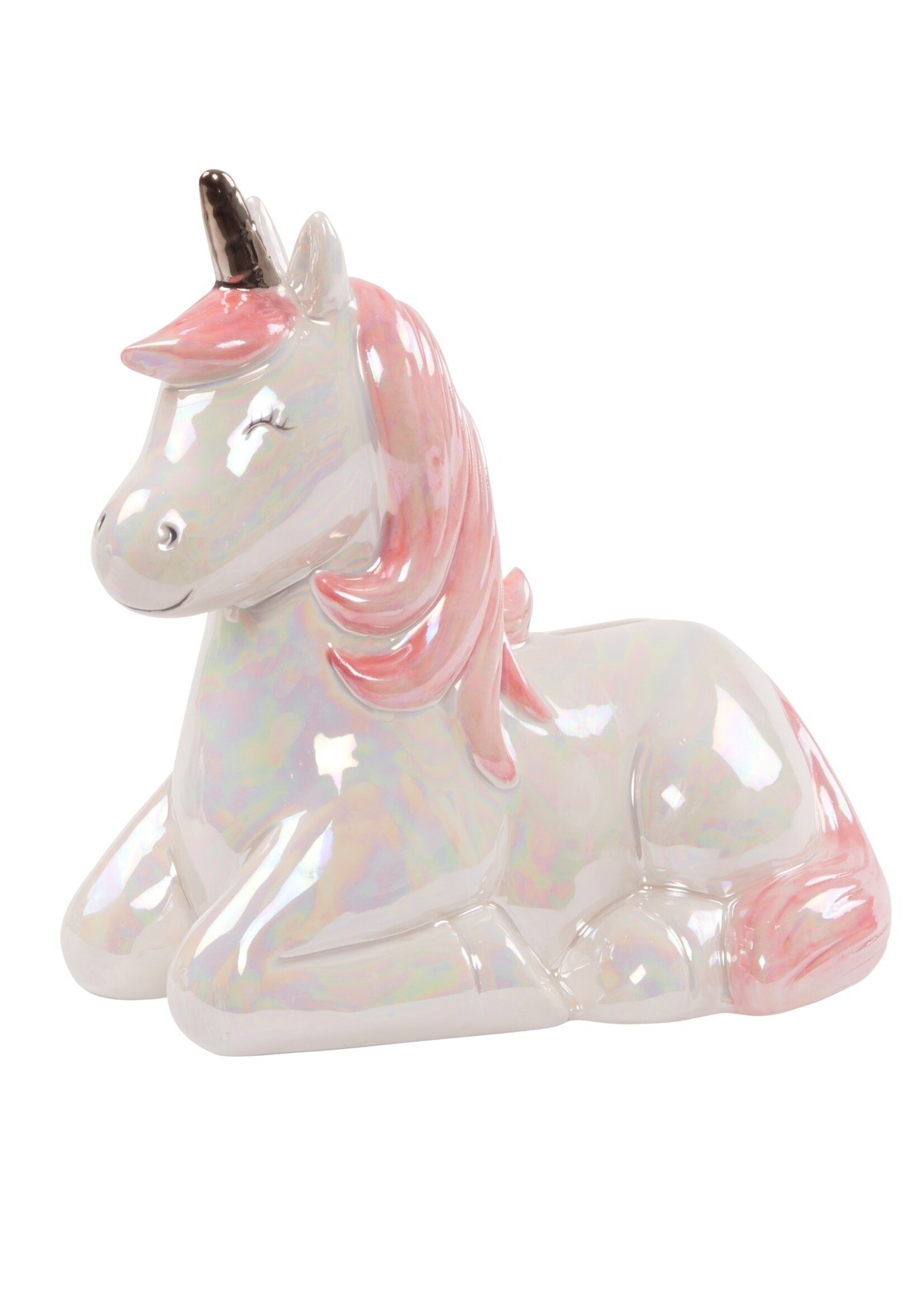 Sass & Belle schattige eenhoorn spaarpot uit de Rainbow Unicorn collectie