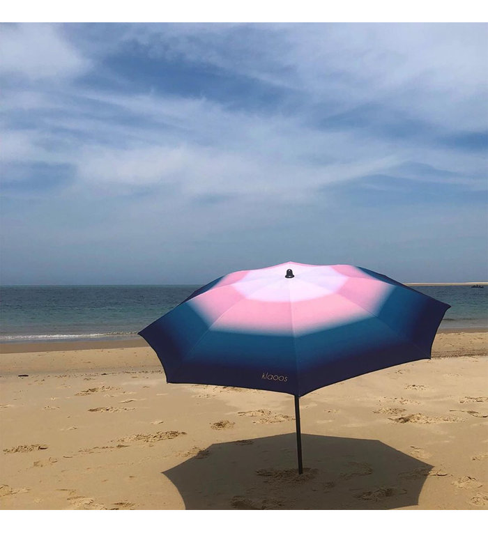 Klaoos Parasol voor het strand Psyché in poeder roze