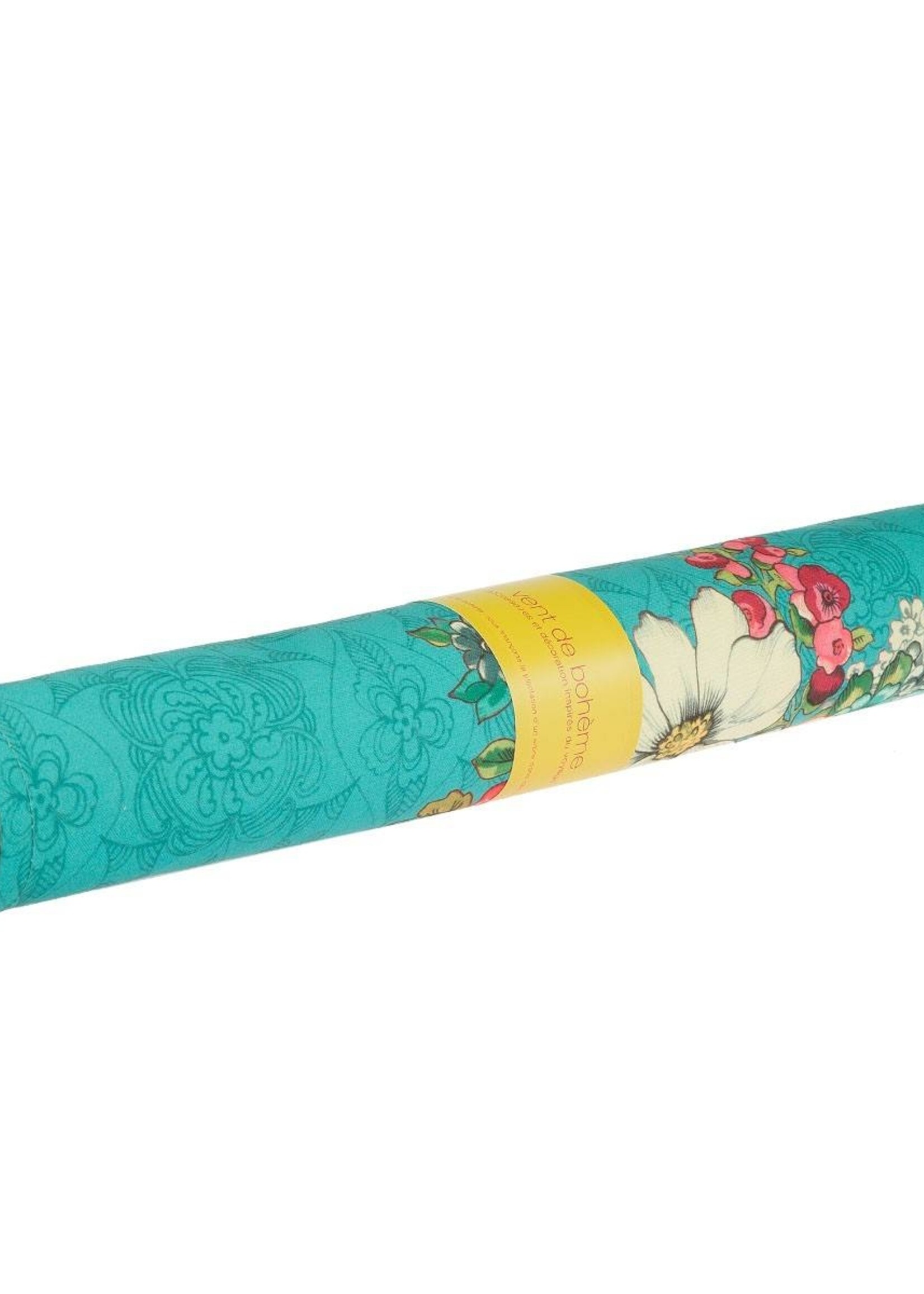 Vent de Bohème  tuinstoel - ligstoel - strandstoel van acaciahout met bohemien motief Hanami Turquoise
