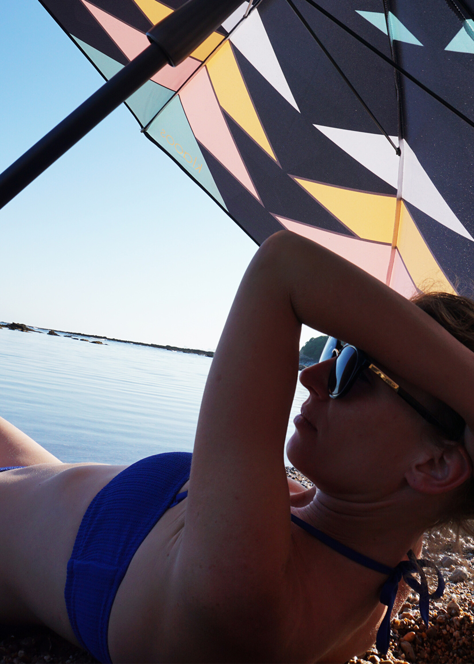 Klaoos Parasol voor het strand Zomernacht