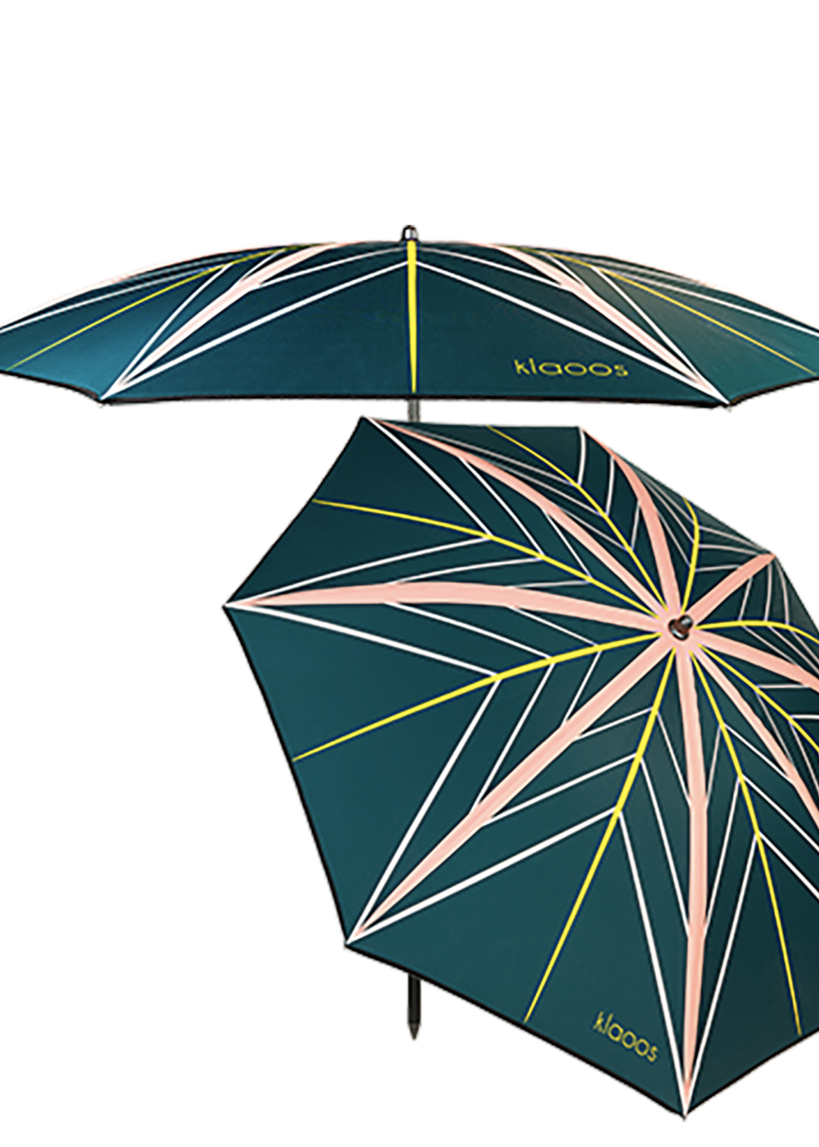 Klaoos Parasol voor het strand Stella Groen