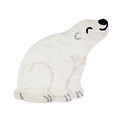 Sass & Belle Vloerkleedje Nanook de ijsbeer uit de Bedreigde Diersoorten collectie van Sass & Belle