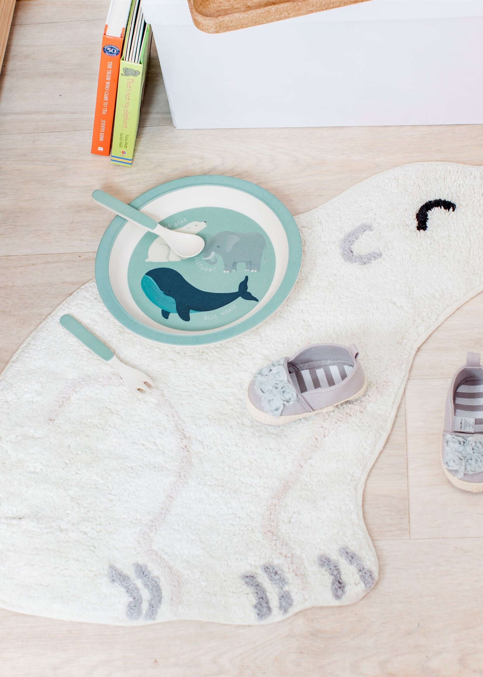 Sass & Belle Vloerkleedje Nanook de ijsbeer uit de Bedreigde Diersoorten collectie van Sass & Belle