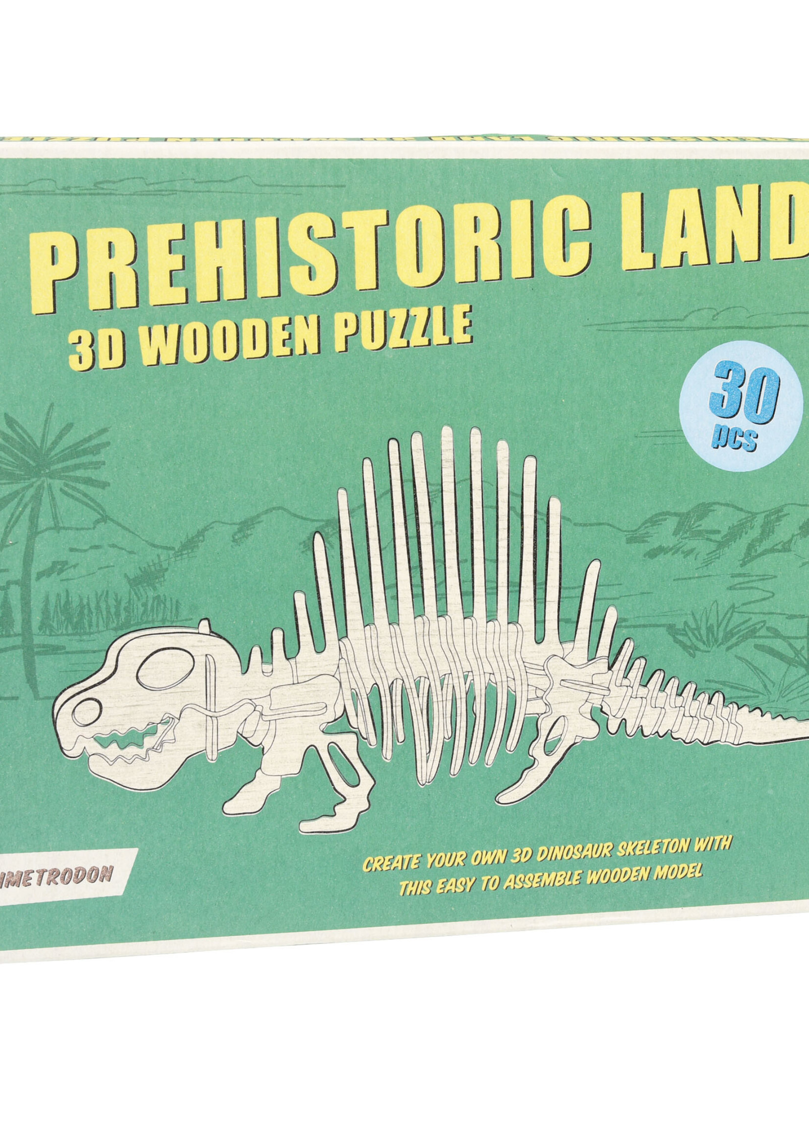 Rex London stoere houten 3D puzzel Dimetrodon dinosaurus
