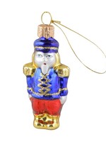 Blauwe Notenkraker Kersthanger 7 cm