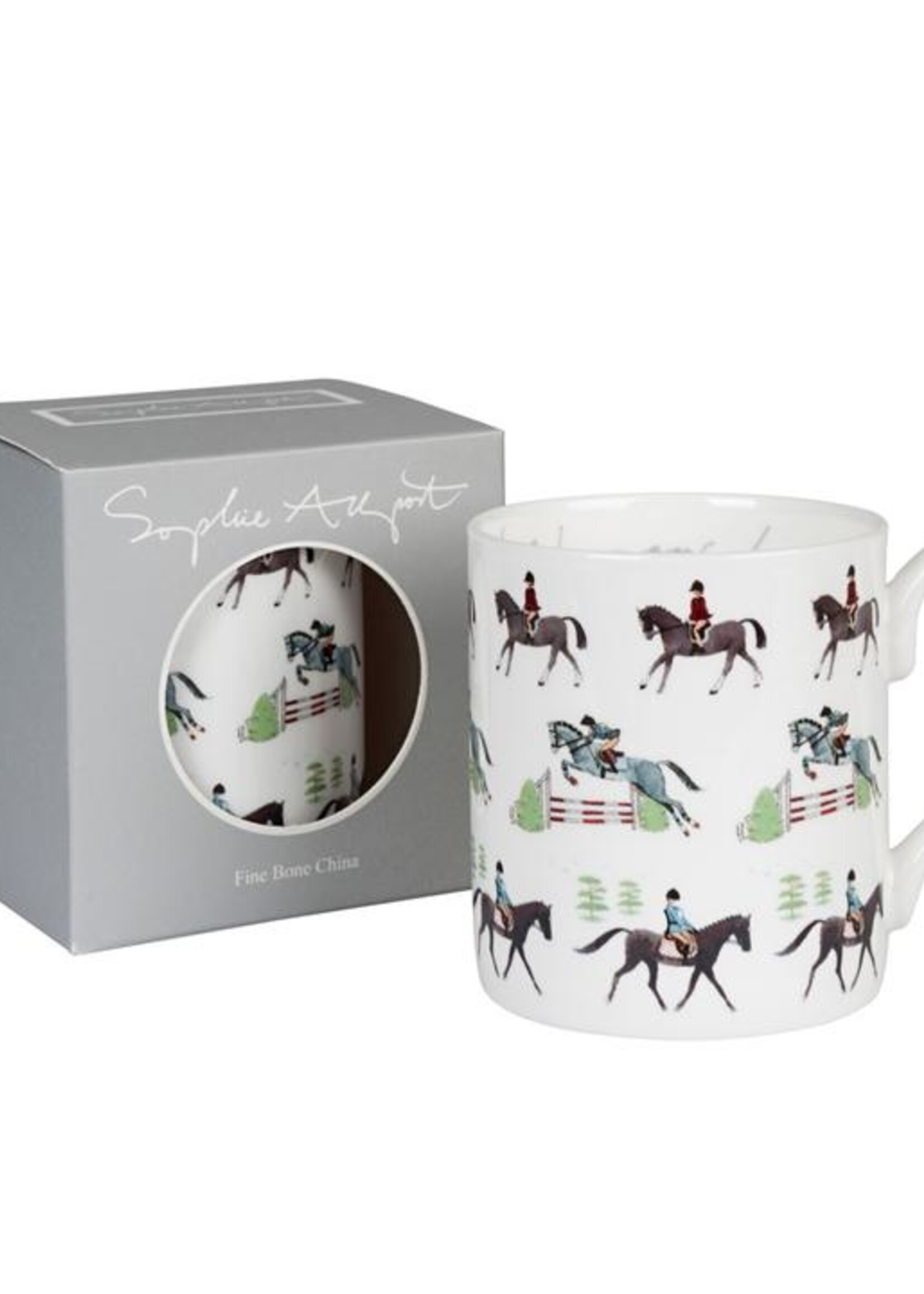 Sophie Allport porseleinen spring paarden mok  275 ml