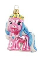 Roze Pony Kersthanger 7 cm