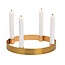Gouden kandelaar voor vier kaarsen - advent kandelaar diameter 25 cm