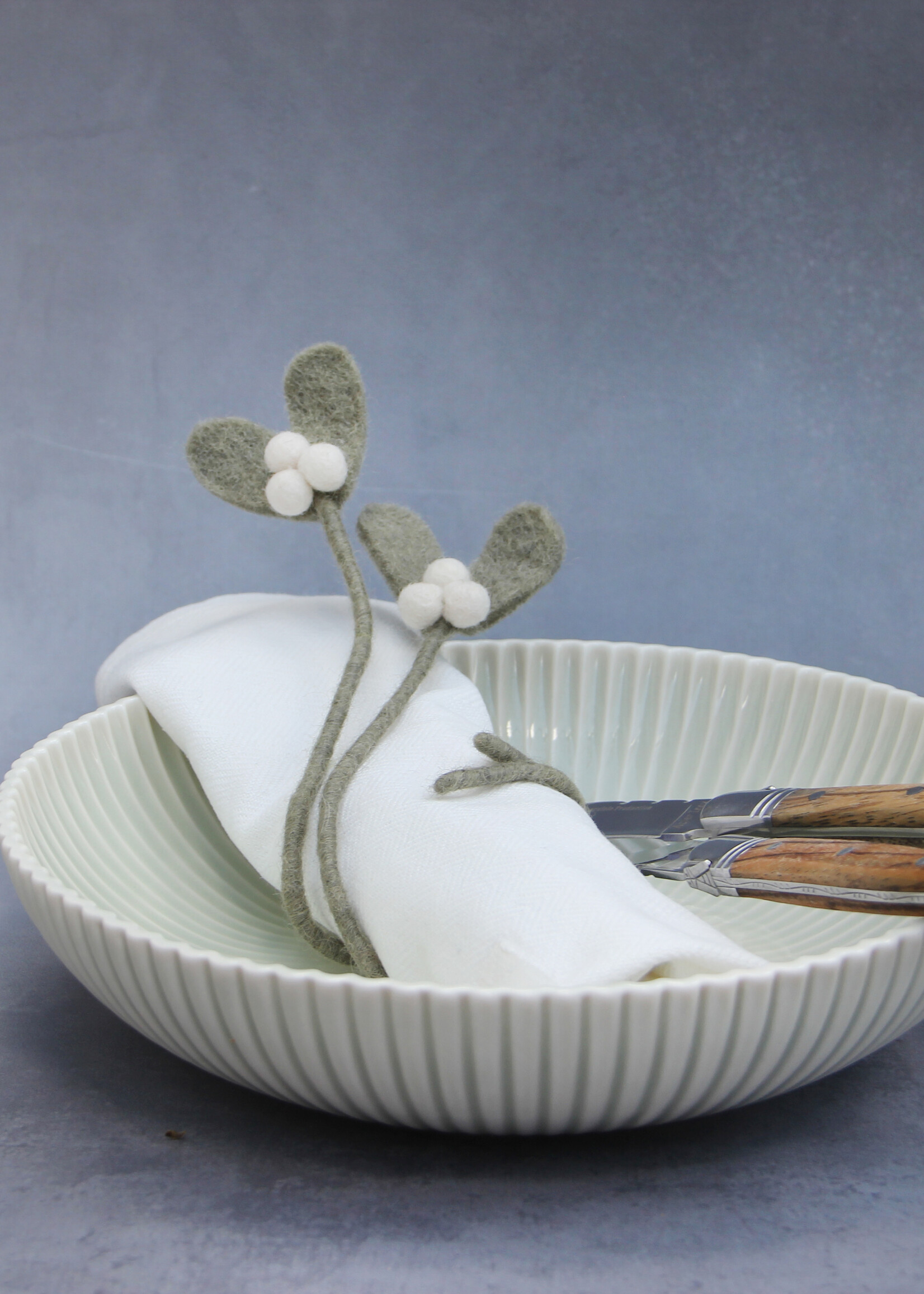 Én Gry & Sif vilten mistletoe - maretak 30 cm