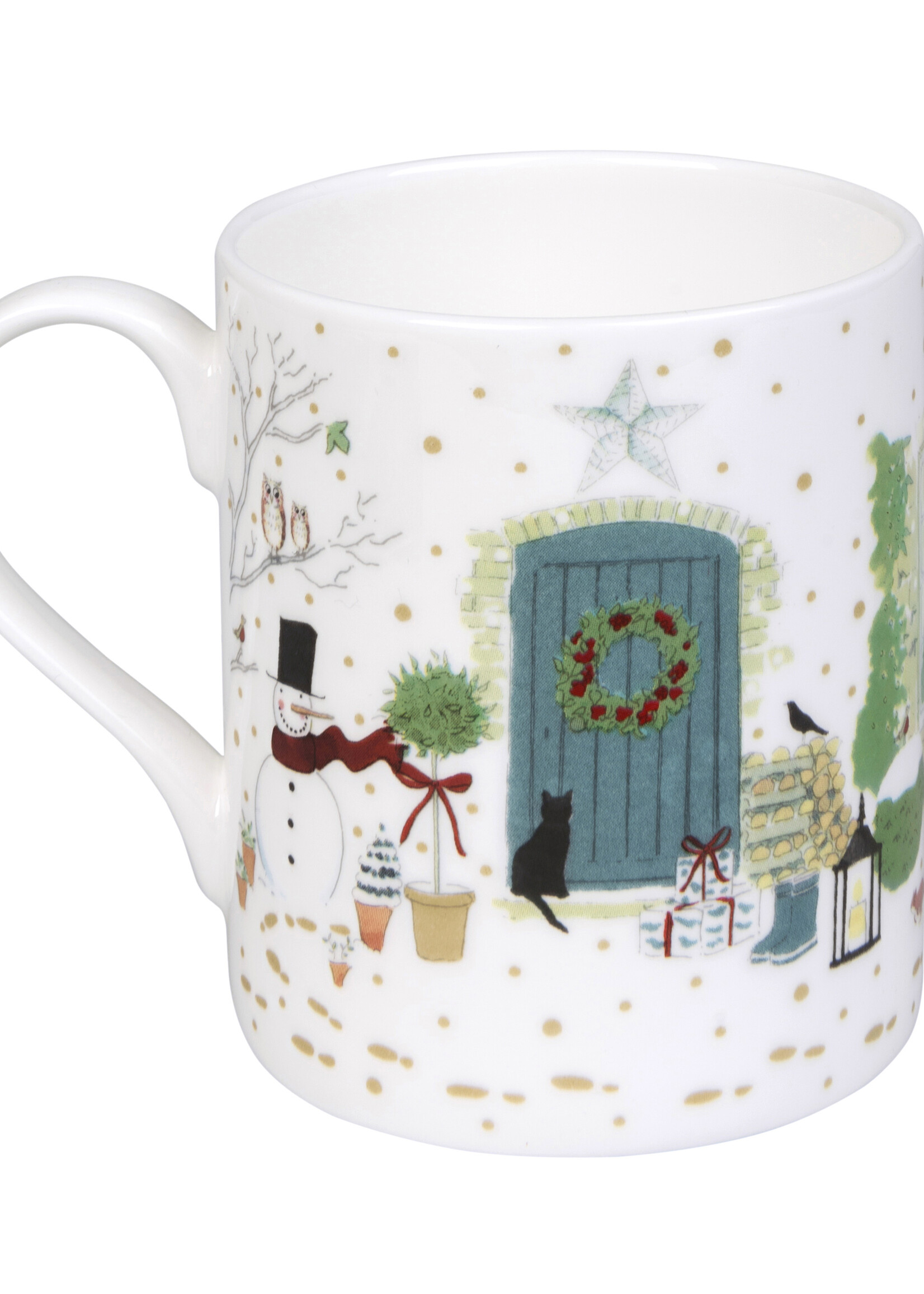 Sophie Allport porseleinen mok Kerstfeest - kerstbeker 275 ml