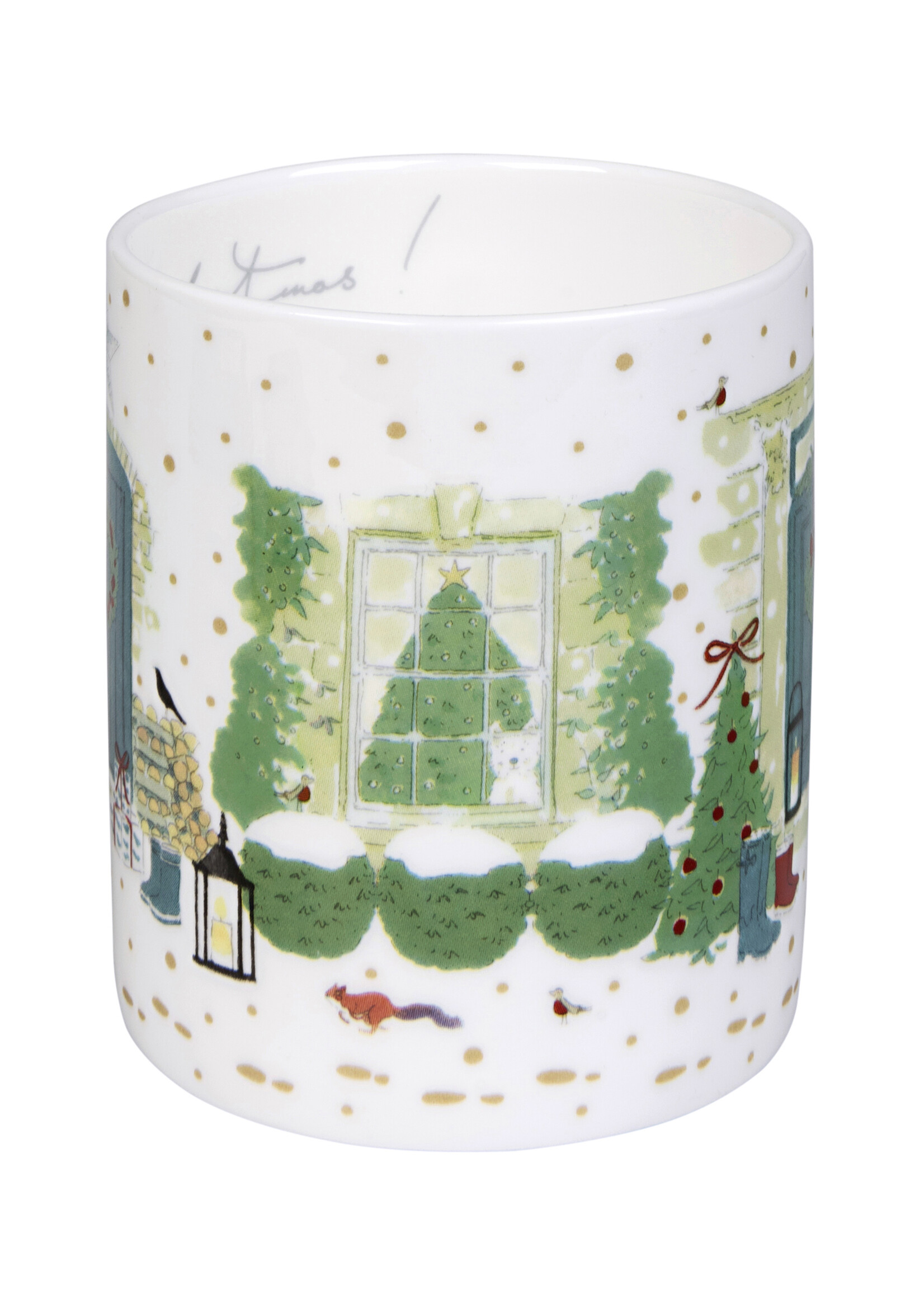 Sophie Allport porseleinen mok Kerstfeest - kerstbeker 275 ml