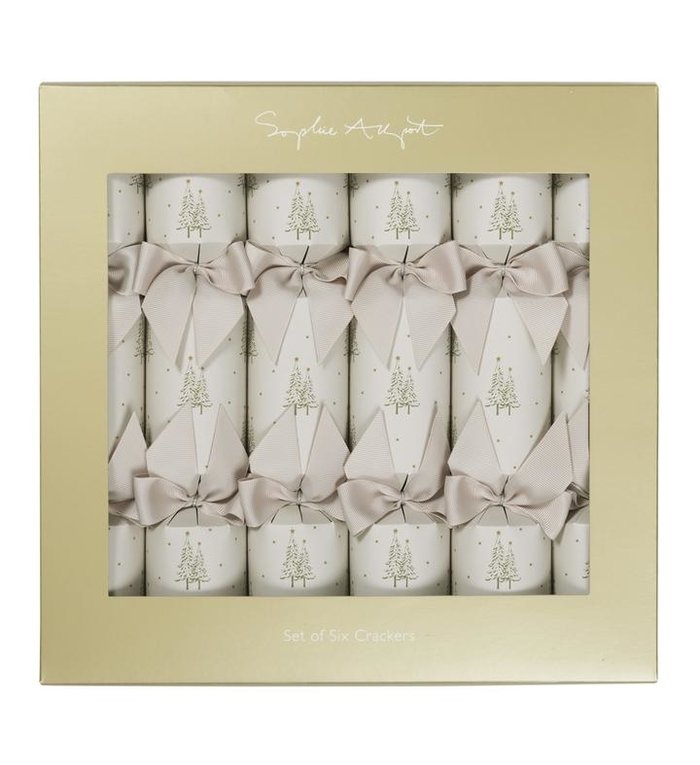 Sophie Allport Christmas Crackers Kerstbomen set van 6