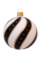 Zwart Witte Kerstballen Twisted
