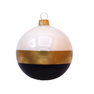 Zwart, Wit en Gouden Kerstballen