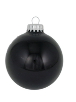 Kerstballen Zwart Glanzend