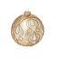 Krebs Glas Lauscha Glazen kerstbal goud met ranken en druppels 8 cm