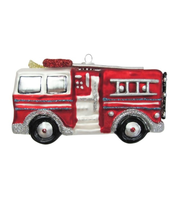 Kerstboomhanger brandweerwagen 13 cm